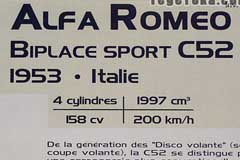 Alfa Romeo 「Biplace Sport C52」