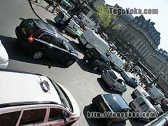 パリ市内の渋滞 1