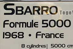 SBARRO 「Formule5000」