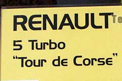 Renault　「5 Turbo "Tour de Corse"」