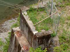 撤去された橋桁