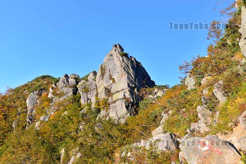 後立山連峰の稜線