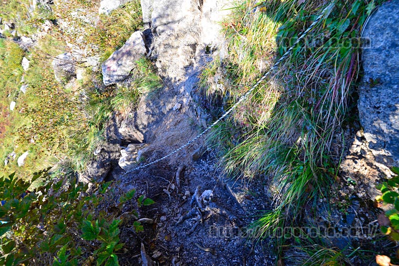 後立山連峰の稜線