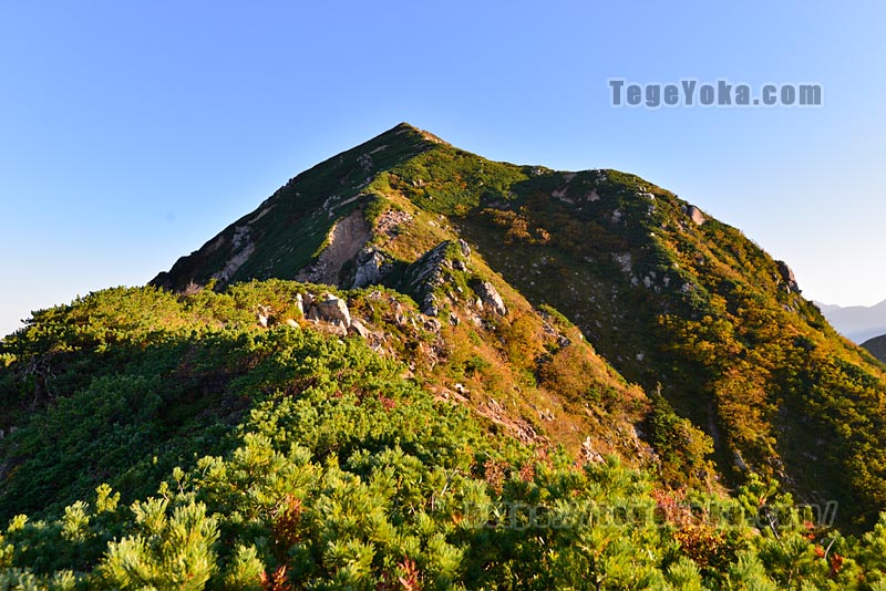 後立山連峰の稜線
