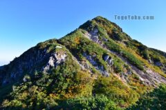 後立山連峰の稜線