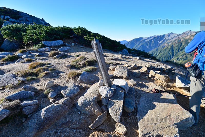 後立山連峰の稜線