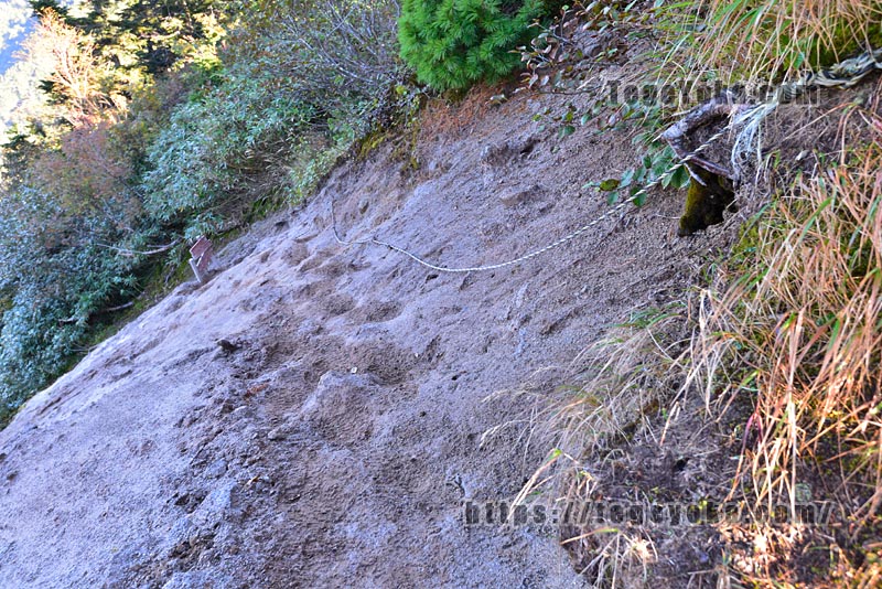 スゴ乗越小屋手前の難所